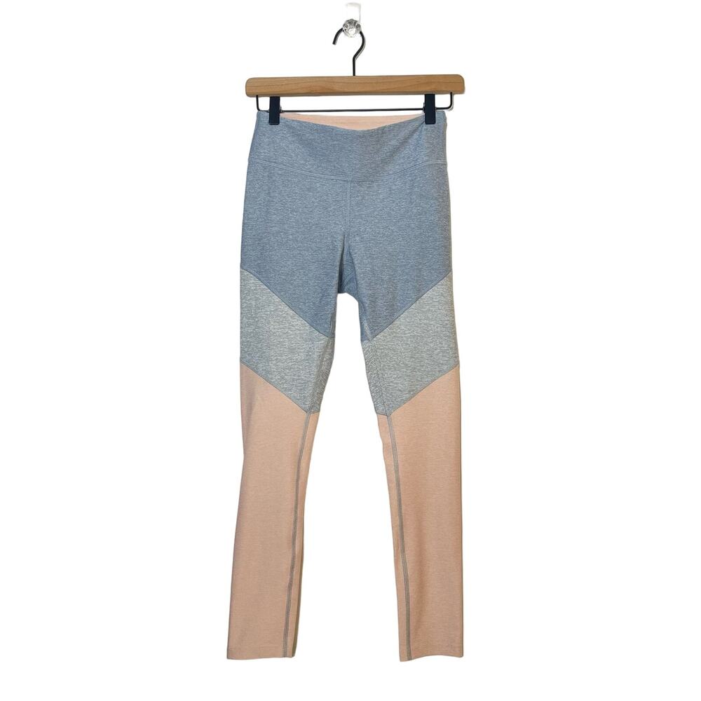 Outdoor Voices 7/8 Springs Leggings Womens Size Small Blue Gray Peach Activewear
